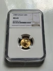 1989 Eagle G$5 1/10th Oz Gold Coin NGC MS69