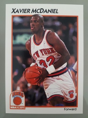 1992 McDonald's NBA Hoops Superstar Set Xavier McDaniel #27 New York Knicks