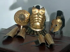 Spartan Muscle Armor Jacket With Spartan helmet Leg + Arm guard & Shield Suit