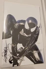 AMAZING SPIDER-MAN #1 Black Suit VIRGIN VARIANT SIGNED BY MIKE MAYHEW W/ COA.