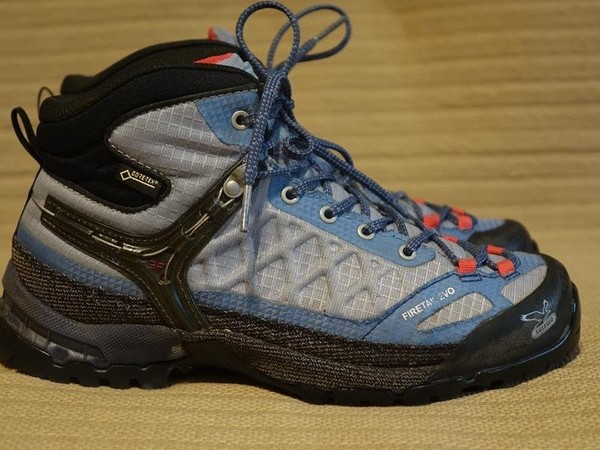Women Salewa Boots Blue Textile 37
