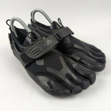Fila Skeletoes Shoes Mens Size 8 Black Z-Slide Minimalist Barefoot 1PK000EX-001