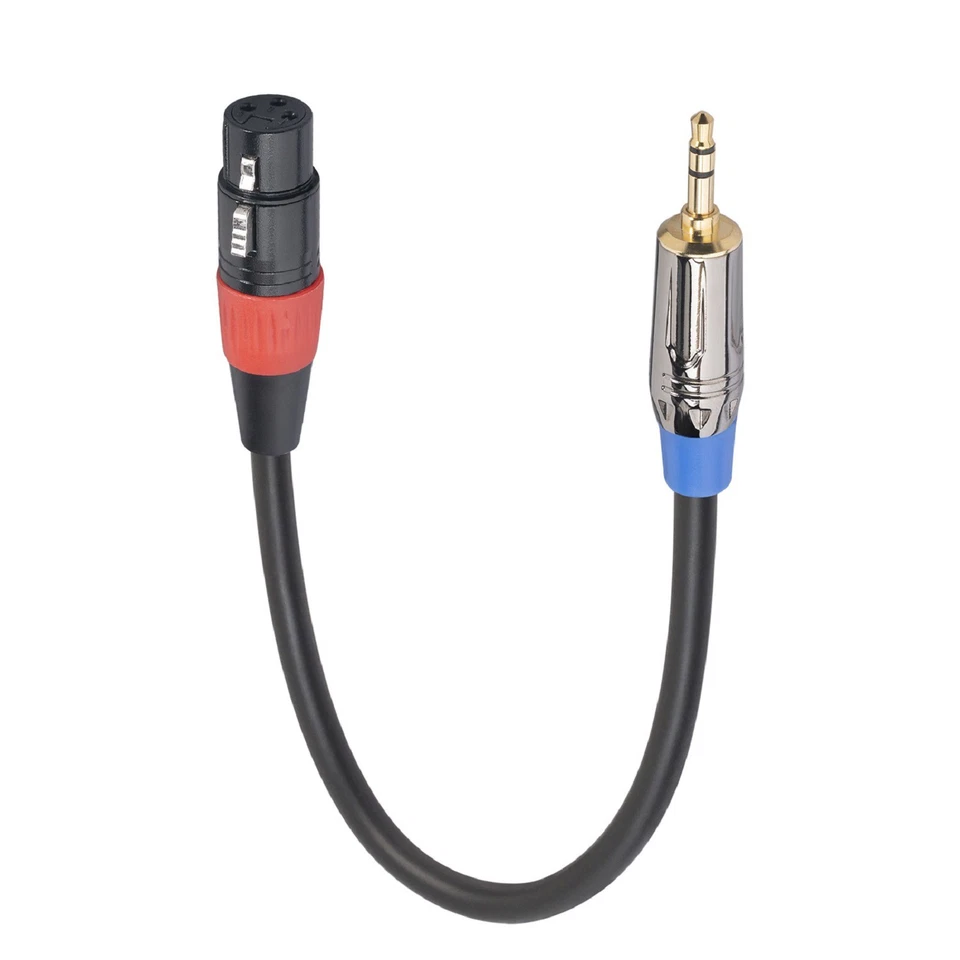 3.5mm TRS Male to XLR Female Shielded Microphone Mic Audio Cable For Mobile - Image 2 of 4
