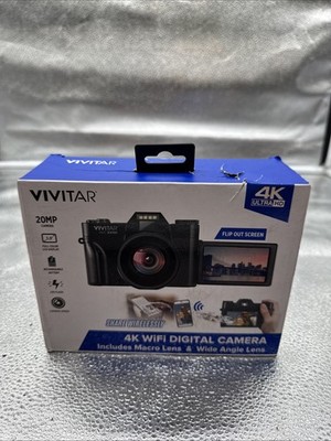 Vivitar 4K WiFi Digital Camera With Macro and Wide Lens.    15
