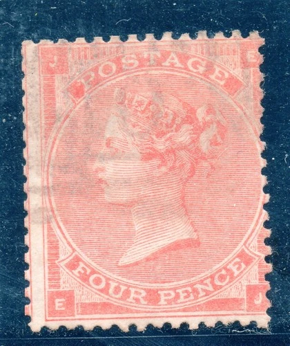GB 1862 4d pale red SG 80 good to fine used