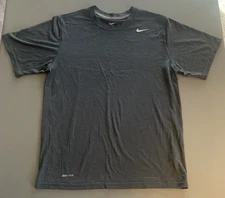 Nike Women's M Gray Heathered Long Sleeve Training Top Pullover Gorpcore Sporty