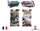 2 Booster Pokemon Foudre Noire et Flamme Blanche EV 10.5 neuf scellé en français