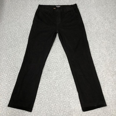 Altamont Pants Mens 34x32 Black A/1989 Classic Straight Chino Stretch Casual