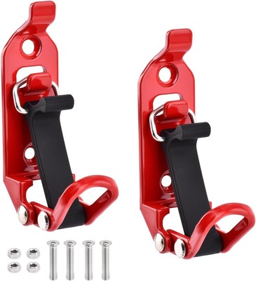 2PCS Shovel Mount for Roof Rack, Locking Shovel and Axe Mount for Roof Rack,Red