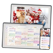 15.6" Digital Wall Calendar Frame, Smart Family Organizer HD Touch Screen Grey