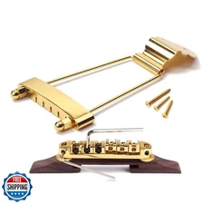 Ogdni 6 String Guitar Trapeze Tailpiece Bridge and Roller Tune-O-