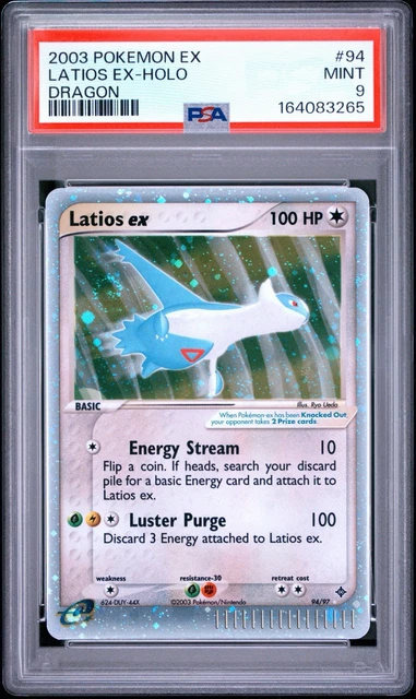 PSA 9 2003 POKEMON EX Latios ex HOLO Dragon #94/97 Regrade??