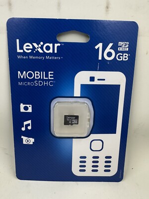 Lexar Mobile Micro SDHC 16GB For Cell Phone PDA MP3 New In Package