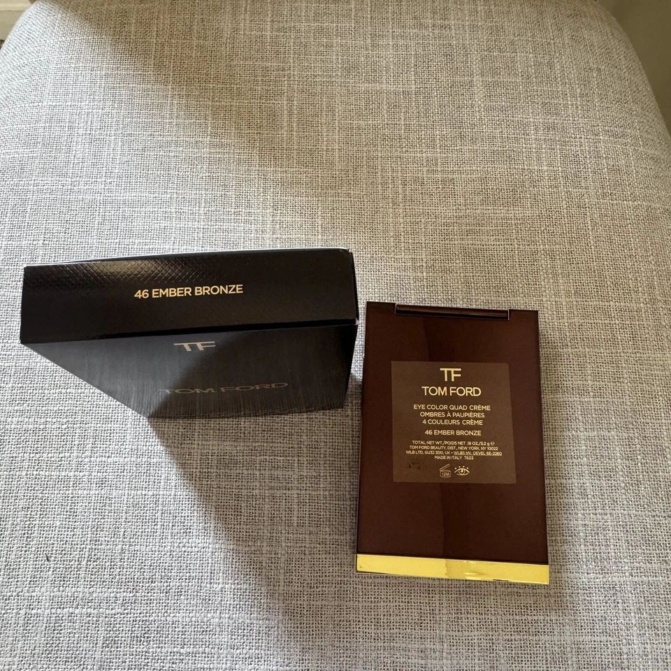 Tom Ford Eye Color Quad Creme Palette 46 Ember Bronze 0.18 Ounce - New In Box - Image 4 of 4