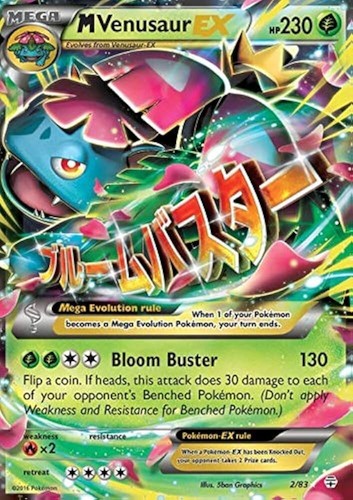 Pokemon Mega Venusaur EX Ultra Rare Card 2/83 Generations XY | eBay