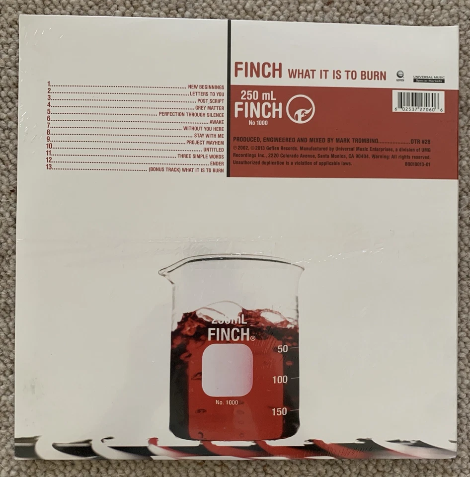 Fac. Sealed, Finch - What It Is To Burn, 2nd Press? Teal Marble Vinyl? SEE DESC - Image 2 of 4