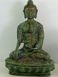 VERY BEAUTIFUL SEATED BRONZE BUDDHA CHINESE TIBETAN INTEREST L@@K