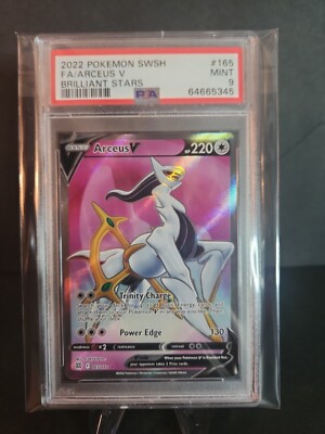 Arceus V 165/172 Full Art MINT PSA 9. Pokemon SWSH Brilliant Stars