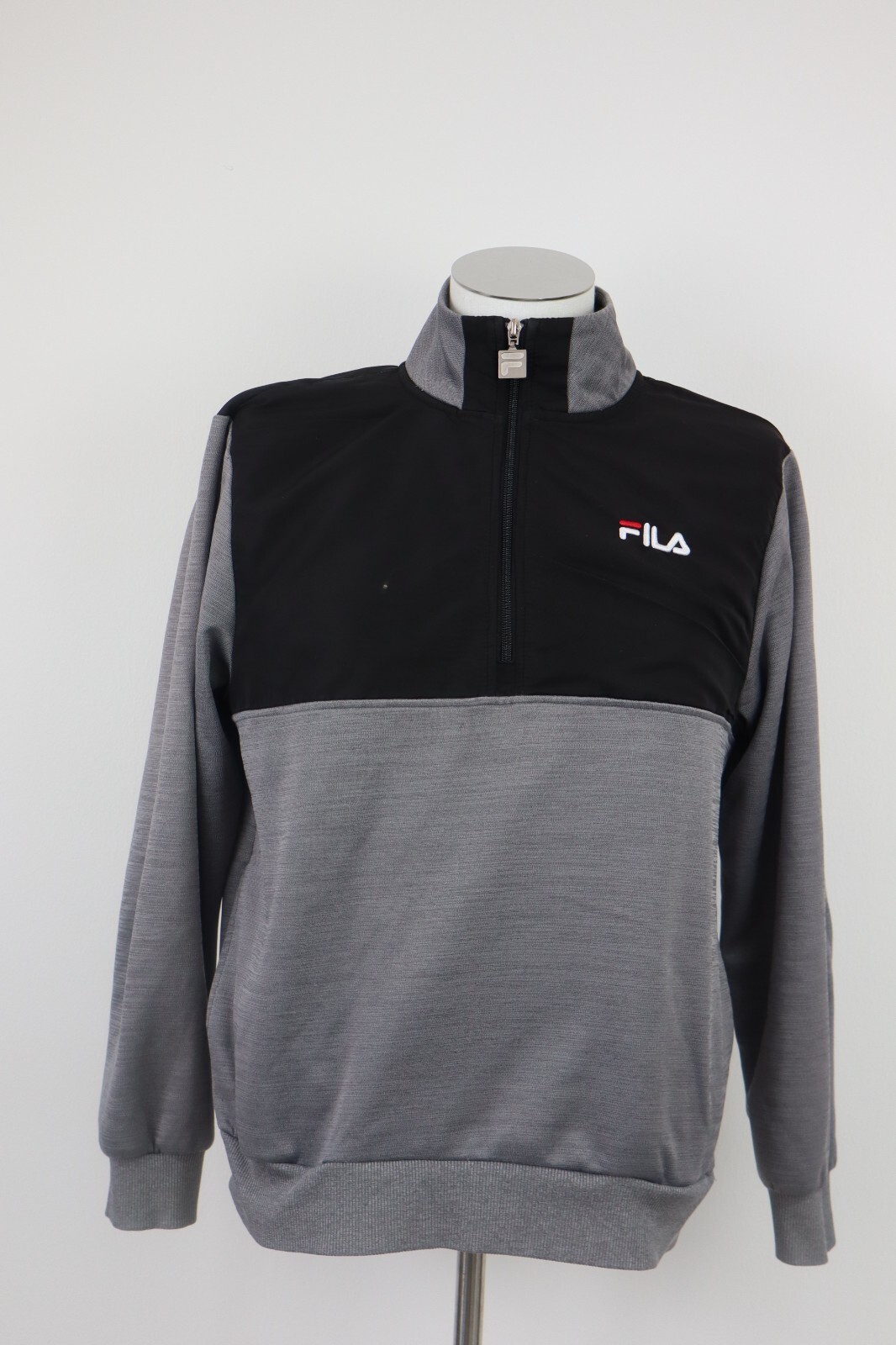 FILA FELPA CON ZIP MAGLIA UOMO TG l 52 54 VINTAGE MAN JACKET CASUAL