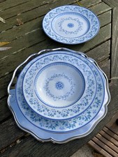 6 assiettes Creuses Haviland Corolle 1980 Porcelaine De Limoges Plate