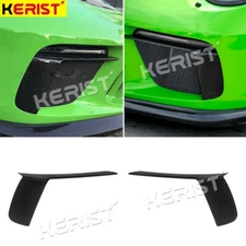 Carbon Front Bumper Covers Splitter Air Vent  For Porsche 911 GT3 RS 2016-19  
