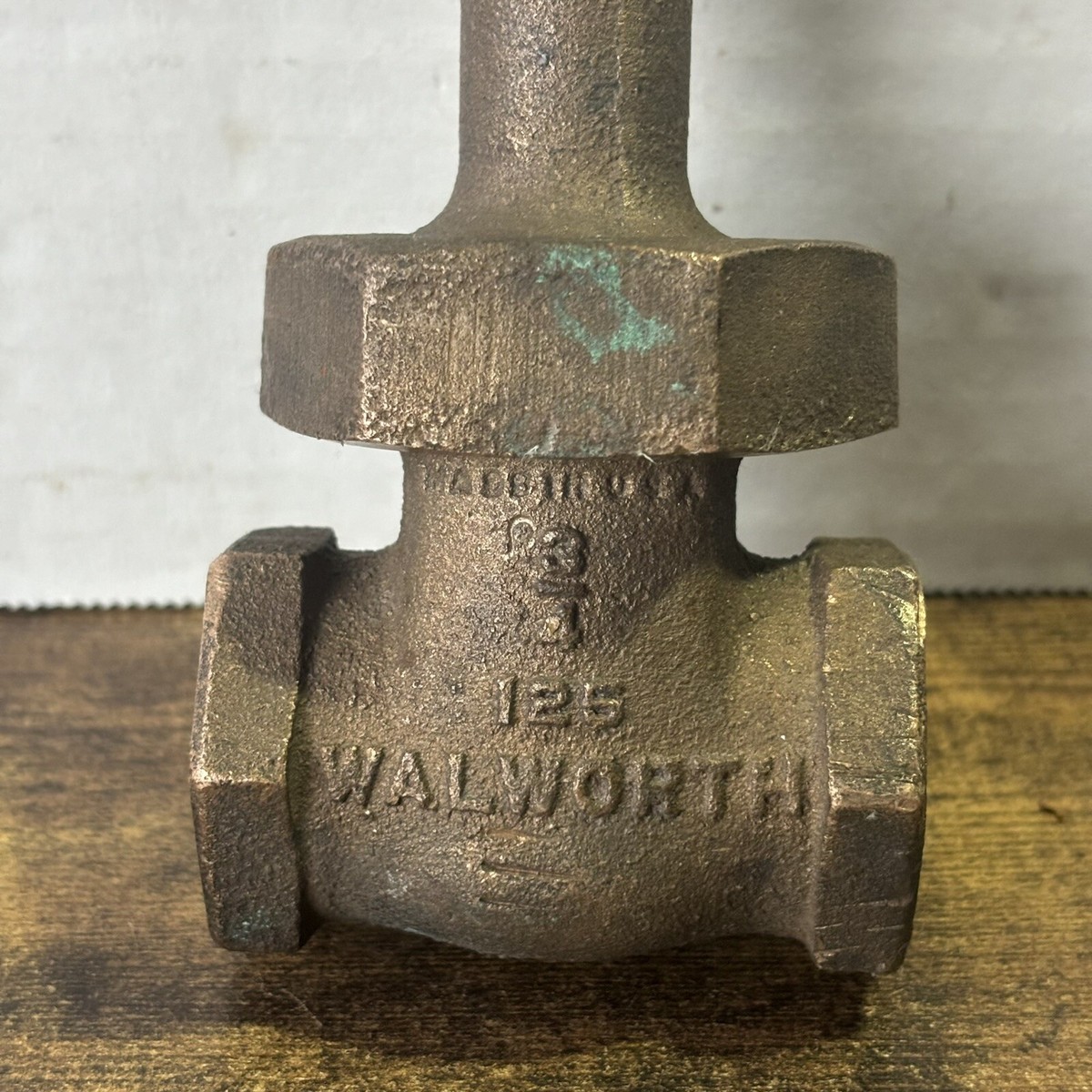 Vintage Walworth 125 3/4” Brass Gate Valve 3/4 125 - 2 Way - Made
