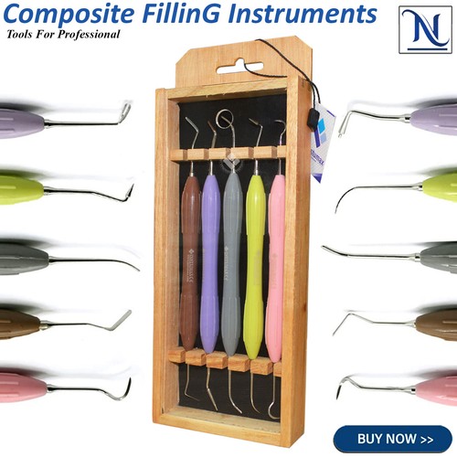 New Dental Composite Filling LAB Instruments Silicone Handle Colorful 10PCS/5PCS - Picture 16 of 19