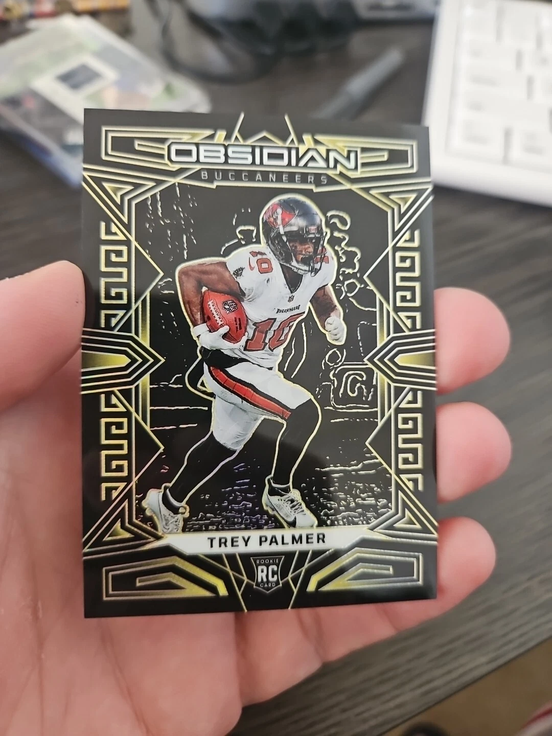 2023 Obsidian Trey Palmer Rookie Yellow Etch /10 Buccaneers