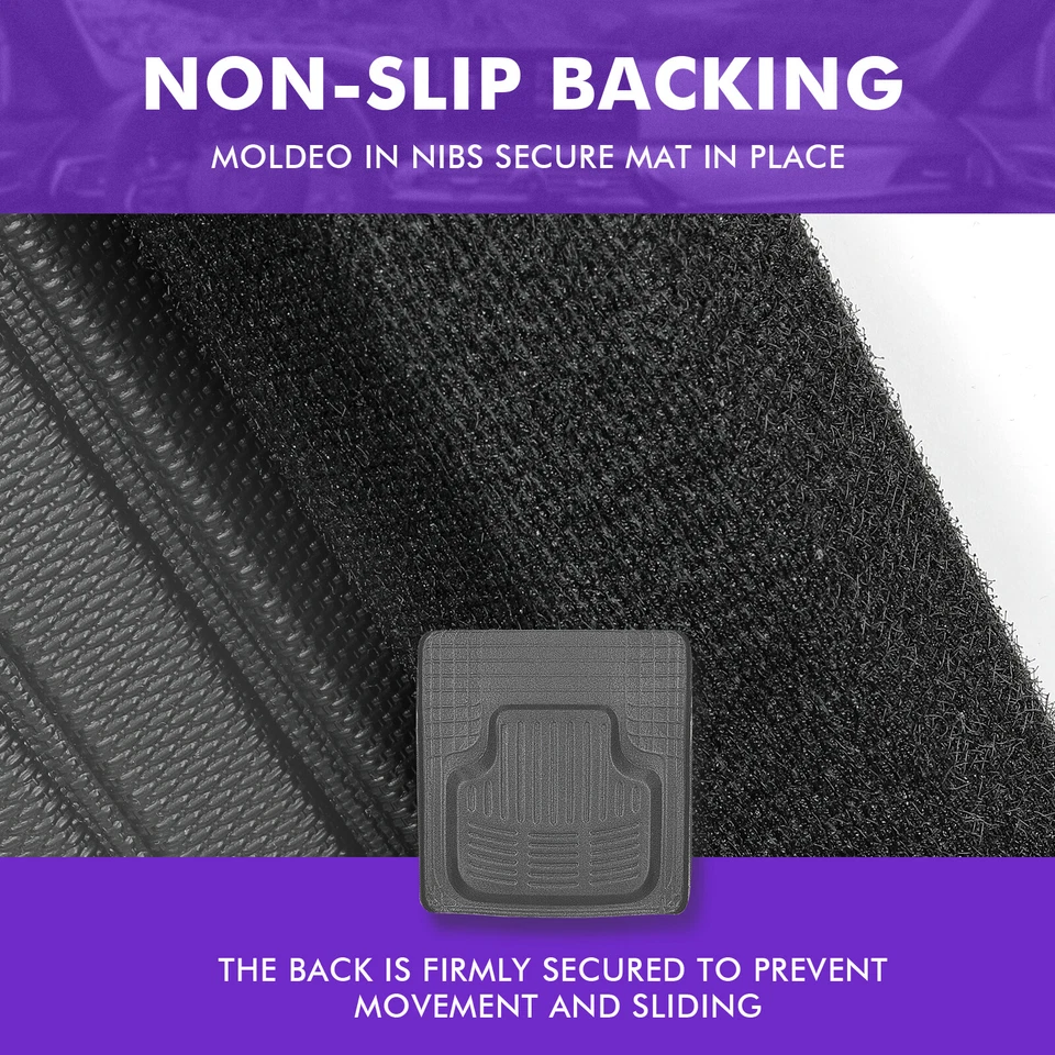 For Toyota Land Cruiser All-Weather Waterproof Car Floor Mat Front & Rear Carpet - Image 4 of 4