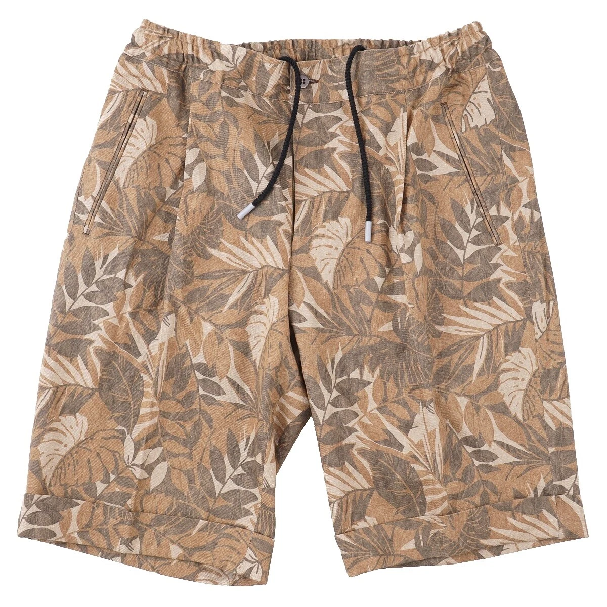 Pantalones cortos Floral Marrón para Hombres