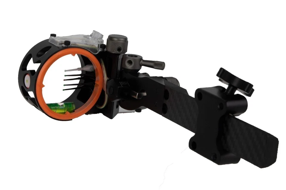 Mira de arco Dead Ringer Tackdriver Carbon DT Black Series, con marco de aleación y Foto 2 de 4