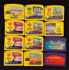 Lot 12 Leap Frog My First Leap Pad Game Cartridges ONLY Disney Cars Tad Princess