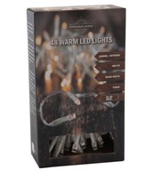 Led Lichterkette 48 Led - 400 Cm / Timer - Innen + AußEn - Batterie Warmweiß