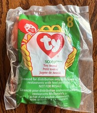Vintage 1998 McDonald's Happy Meal Toy Ty Beanie Baby SCOOP the PELICAN 8 NIP