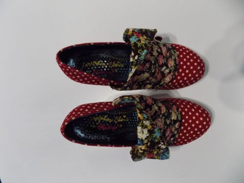 Irregular Choice Zapatos Talla 5 Mujer Rojo Tacón Alto Corte Estilo Vintage Años 50 60 - Imagen 7 de 12