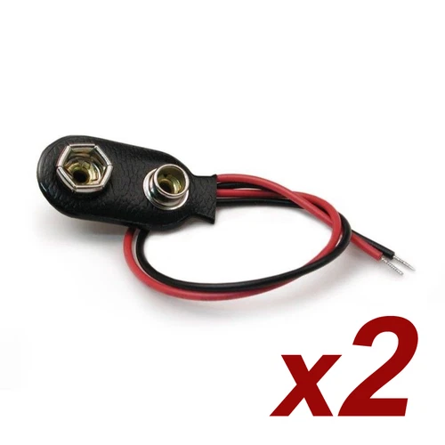 2 9 Volt Battery Connectors★2 pcs connectors 9V Battery Clip Snap PP6