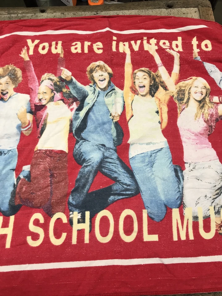 Vintage High School Musical Towel - Admit One Ticket Shape - Rare Find Fast Ship - Image 4 of 4