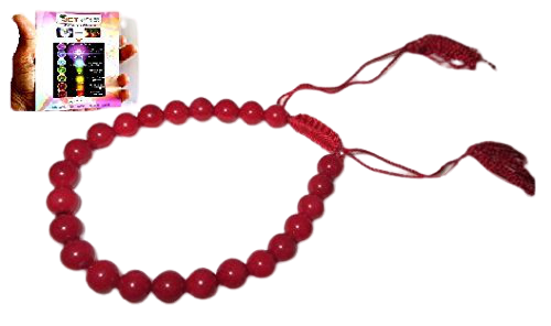 Bracelet corail rouge livret gratuit jet cristallothérapie internationale. - Photo 1 sur 9