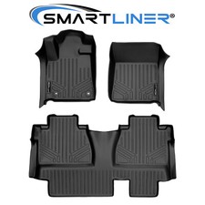 Smartliner Custom Fit Floor Mats 2 Row Liner 2014-2021 Toyota Tundra Double Cab