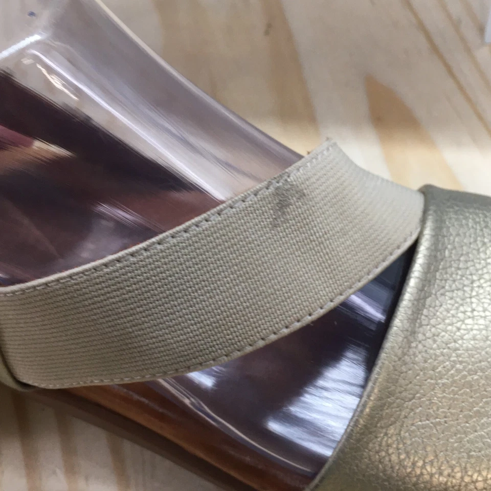 Sandalia Gentle Souls para mujer 7M marrón Get Goin con tiras punta abierta sin cordones informal Foto 2 de 4