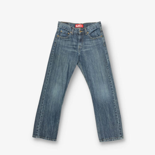 Vintage Levi's 514 Straight Leg Boyfriend Jeans Dark Blue W28 L28 - Afbeelding 1 van 3