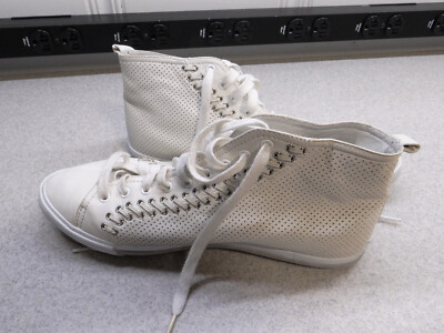 Prada laced shoe. Vintage!… gently used but in great condition. True Vintage Prada Leather/Mesh Hook & Loop Strap Sneakers  main image 2