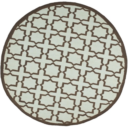SAFAVIEH Dhurries DHU549A Handwoven Light Blue Rug - Picture 11 of 24