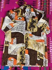 Andrade Made In Hawaii Mens Hawaiian Shirt Vintage Mens Sz M