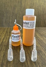 170.05ml/5.75oz NEEDLE TIP BOTTLE COMBO KESTER 186 NO CLEAN LIQUID ROSIN FLUX 