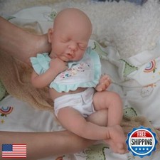 Mire and Mire Reborn Baby Dolls 12" Boy Micro Preemie Full Body Silicone Baby