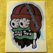 🔥Rat Fink Football Monster REFLECTIVE Hot Rod STICKER Decal Ed Big Daddy Roth