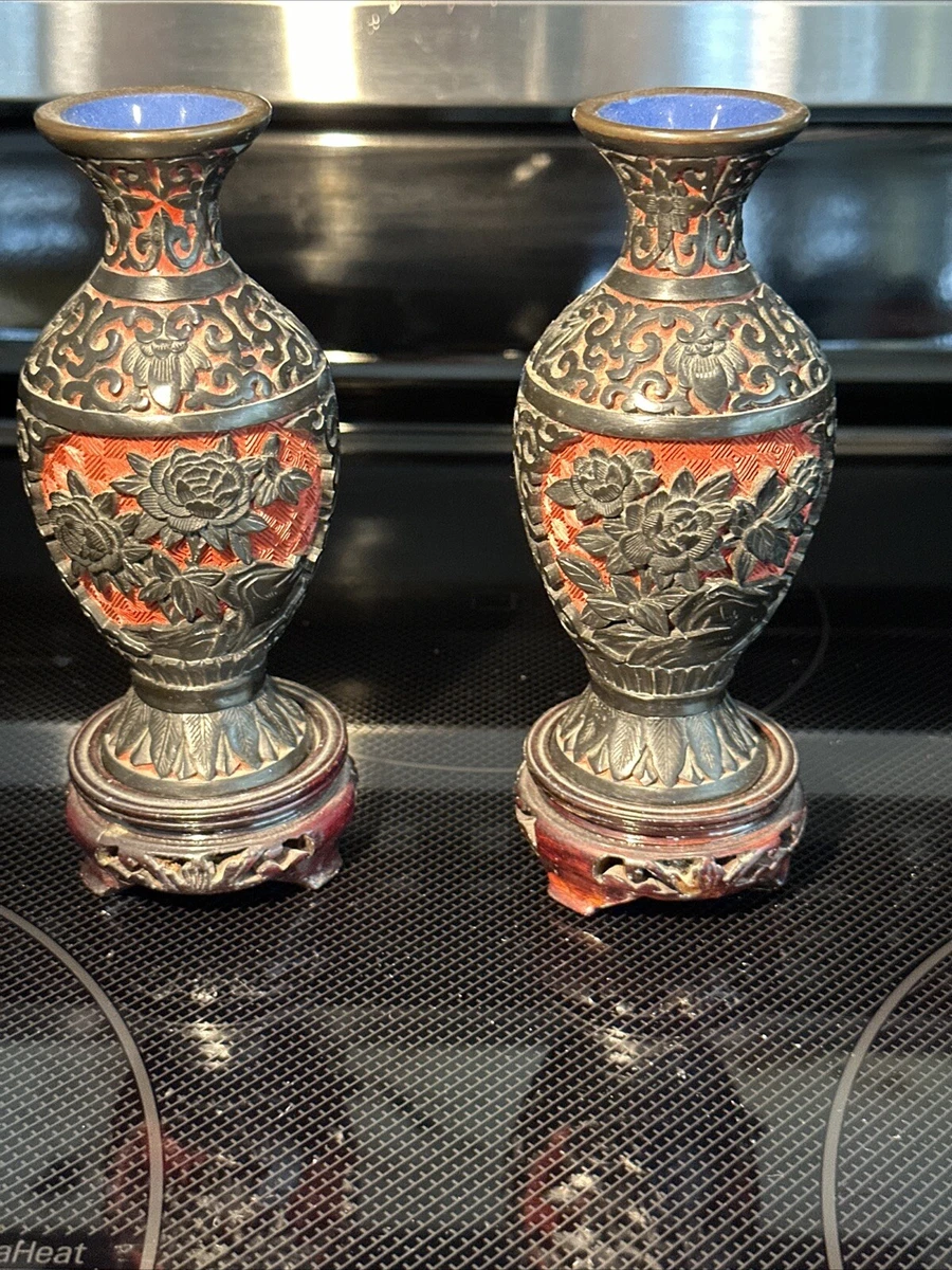 木制老式原创中国风花瓶| eBay