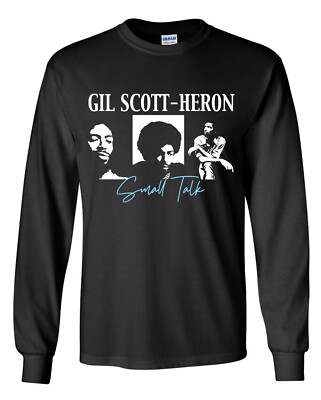 Gil Scott-Heron Long Sleeve T-Shirt - Brian Jackson Winter In America Small Talk