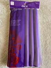 NEW Diane T10 Twist Flex Hair Perm Rods Purple 10" X 7/8" 1 6 PACK